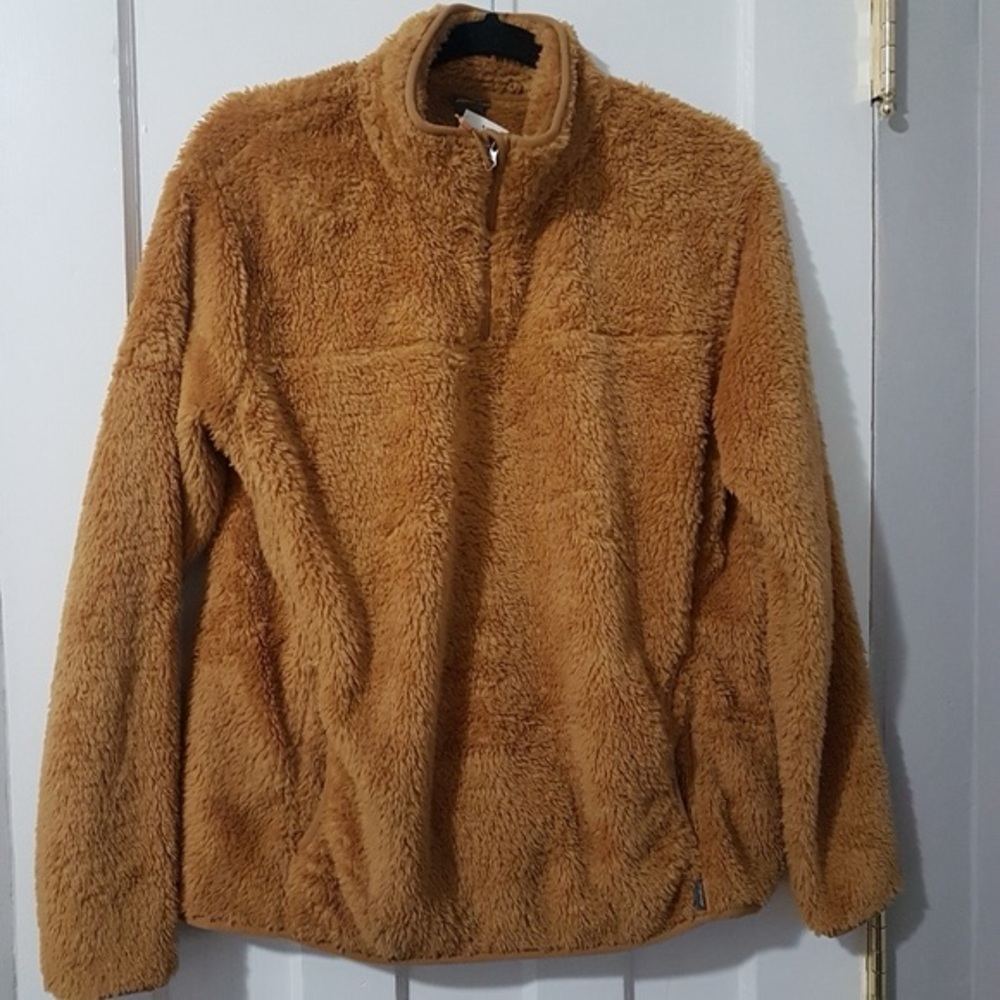 Eddie Bauer Teddy Zip Funnel Neck Pullover Sweater